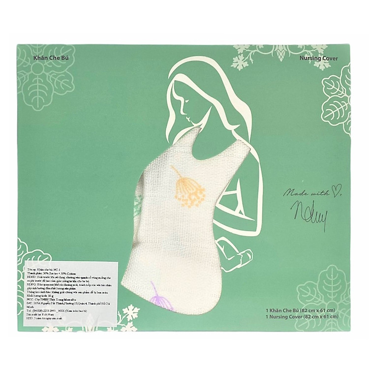 Mua Khăn che bú vải tre Mamaru MA-CB01 Chính hãng Giá tốt - Hình ảnh 2