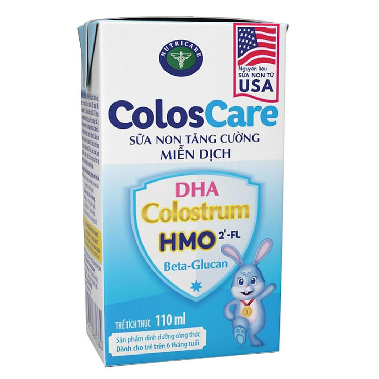Thùng sữa công thức pha sẵn Nutricare ColosCare (110ml x 48 hộp)- sữa non tăng cường miễn dịch