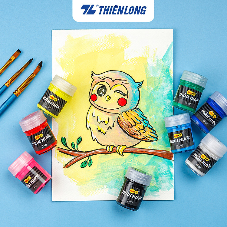 Màu nước Thiên Long Colokit 8 màu cơ bản - Ảnh 6