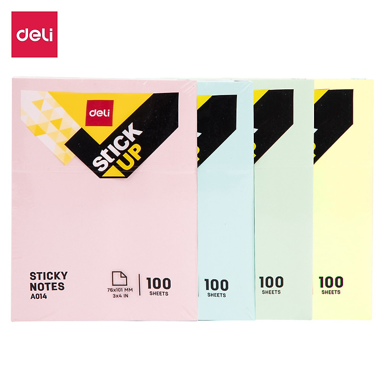 Giấy Nhớ Deli (100 tờ) – 76×101mm