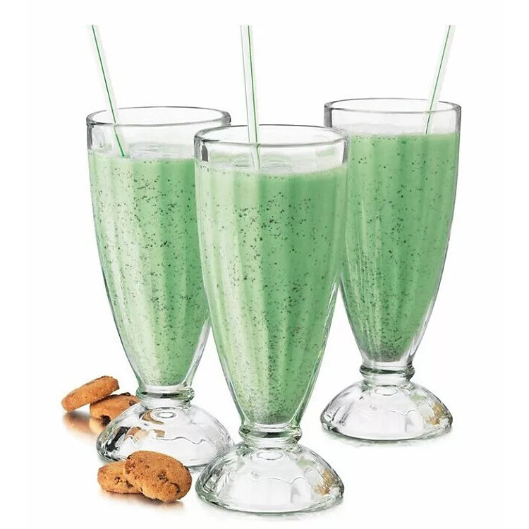 BỘ 6 LY THỦY TINH KẺ 370ML