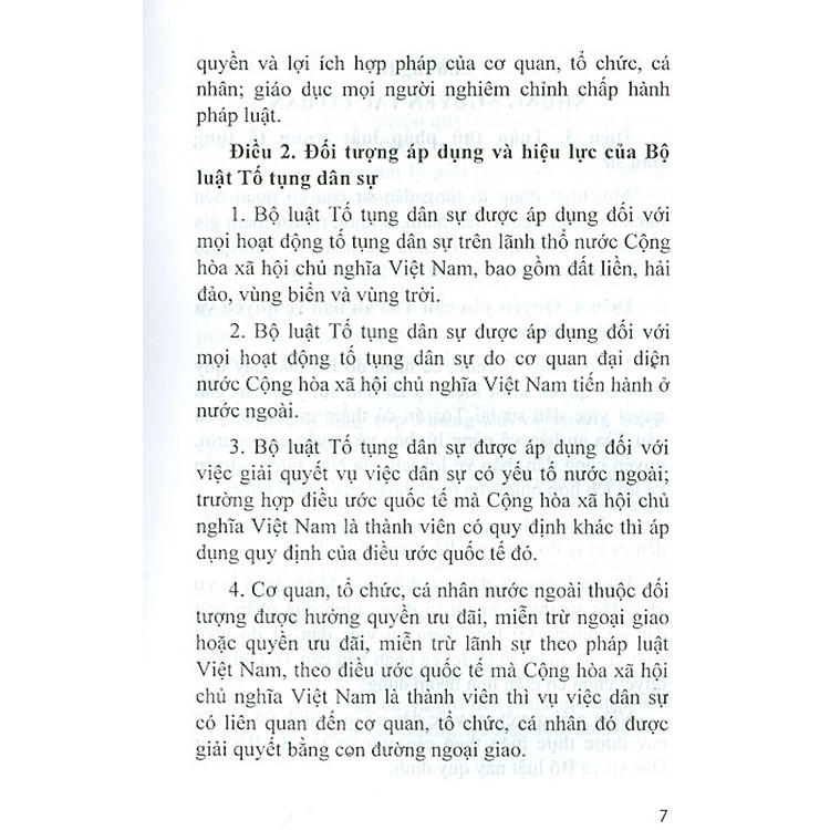 Bộ Luật Tố Tụng Dân Sự Nước Cộng Hòa Xã Hội Chủ Nghĩa Việt Nam - Ảnh 7