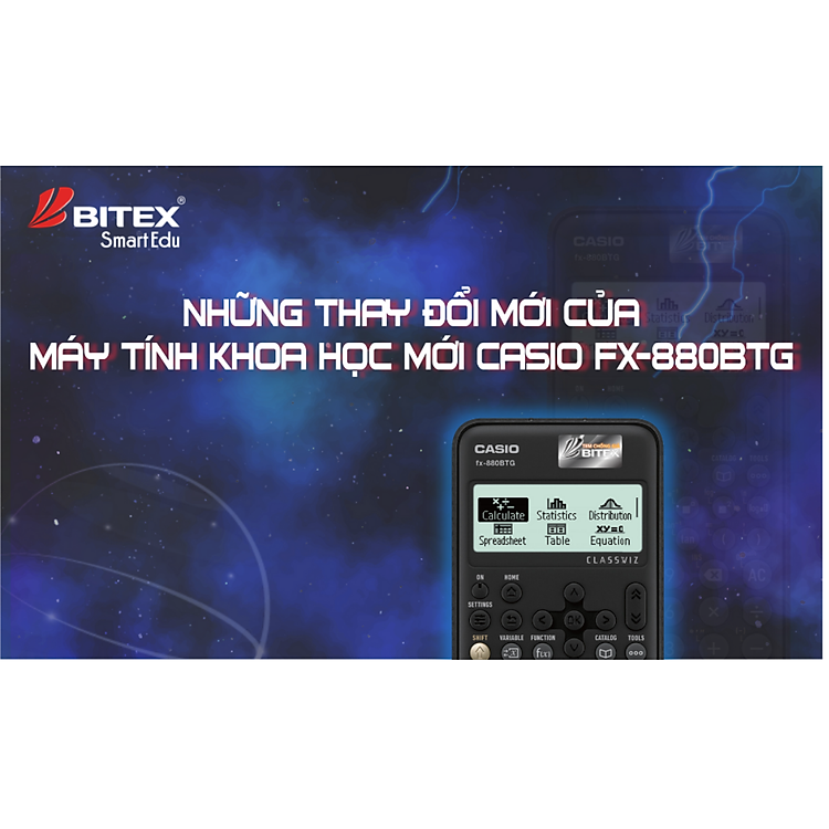 Máy Tính CASIO FX-880BTG - Màu Đen - Ảnh 4