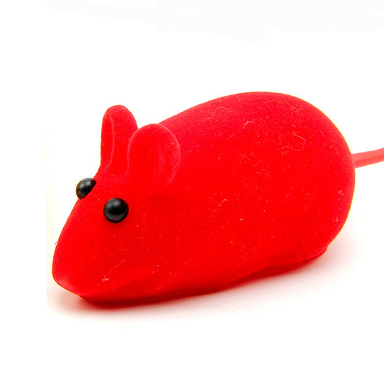 Chuột đồ chơi cho mèo chất liệu cao su (Giao màu ngẫu nhiên)