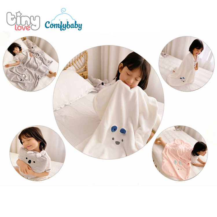 Mua Khăn tắm TinyLove Coral Velvet hình thỏ Chính hãng Giá tốt - Hình ảnh 4