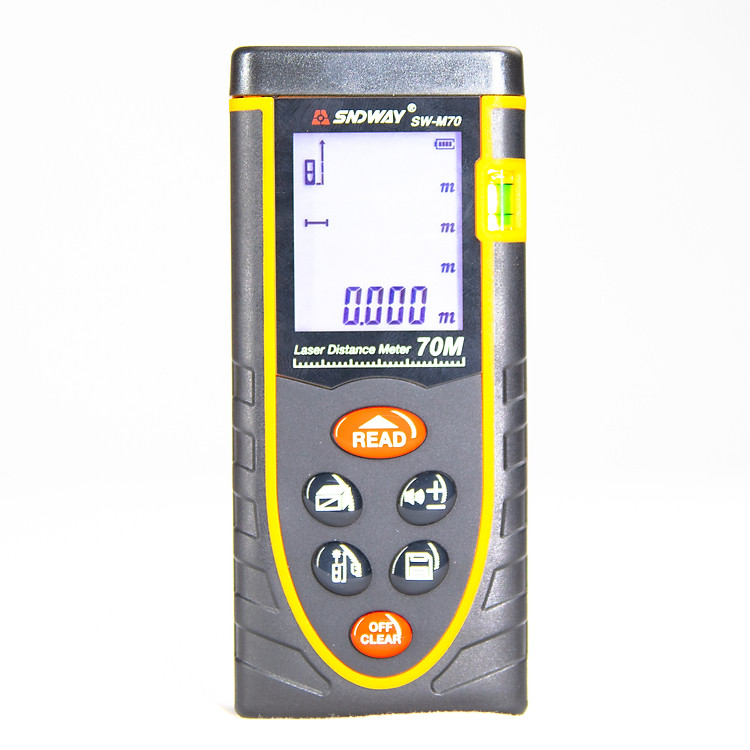 Máy đo khoảng cách Laser SNDWAY SW- M70 - Máy tính diện tích, đo chiều cao, thước đo laser - Hàng nhập khẩu chính hãng