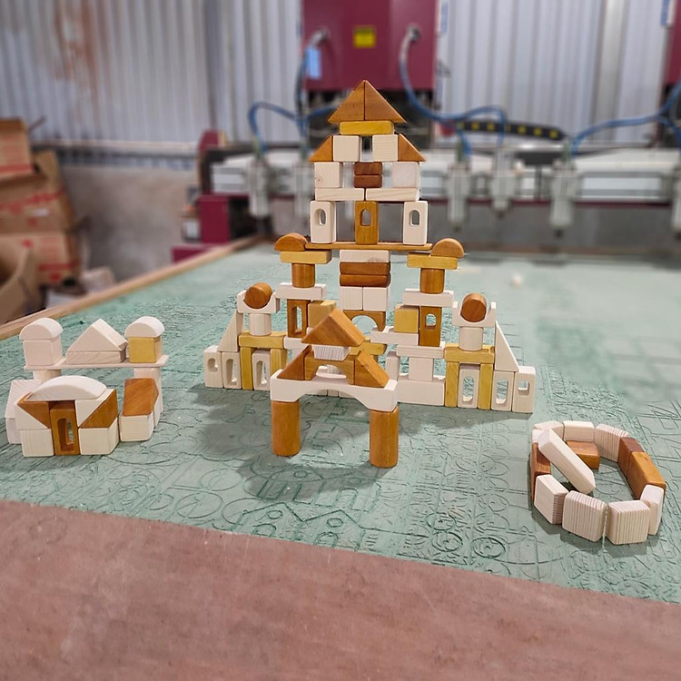 Bộ xếp khối hình học 99 chi tiết Chính hãng Tiết kiệm - Hình ảnh 5