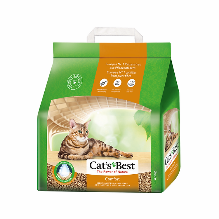 Cát Vệ Sinh Hữu Cơ Cho Mèo Cat's Best Comfort 10L