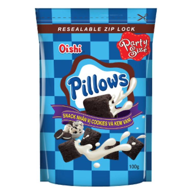 Bánh Oishi Pillows Cookies Vani 100g - 54590