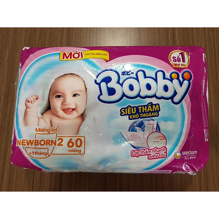 2 GÓI MIẾNG LÓT SƠ SINH BOBBY NEWBORN