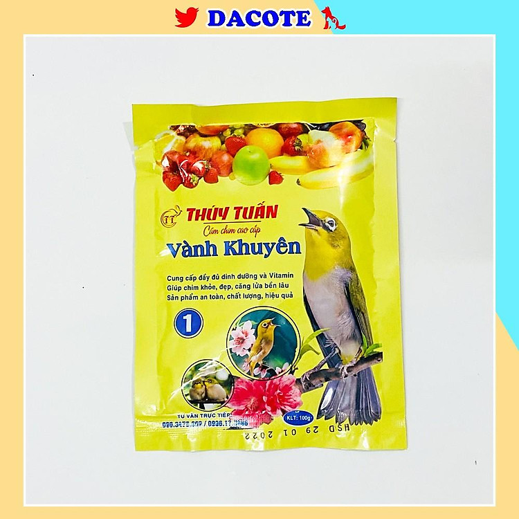 Cám chim vành khuyên Thúy Tuấn số 1 cao cấp 200gram Cám khuyên Thúy Tuấn