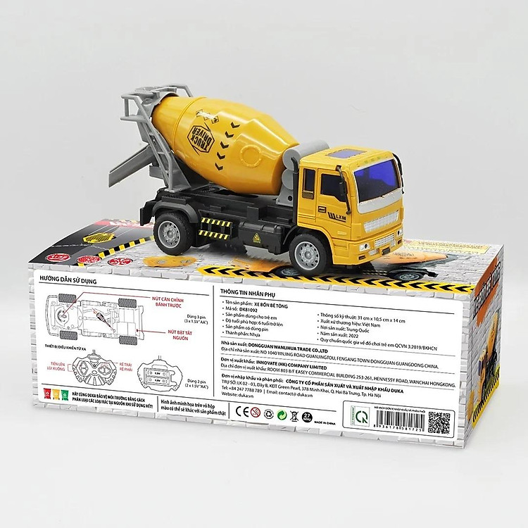 Xe Bồn Bê Tông Điều Khiển Từ Xa Chính hãng Giá tốt - Hình ảnh 2