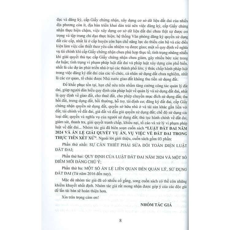Luật Đất Đai Năm 2024 Và Án Lệ Giải Quyết Vụ Án, Vụ Việc Về Đất Đai Trong Thực Tiễn Xét Xử - Ảnh 4