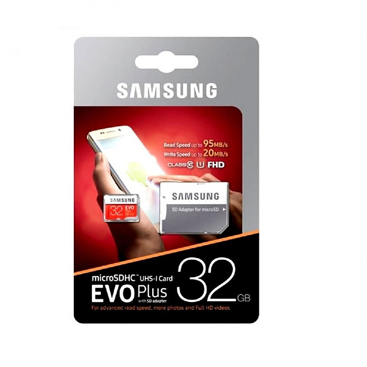 Thẻ nhớ Samsung Evo Plus 32GB chuyên dụng cho camera - Hàng Chính Hãng
