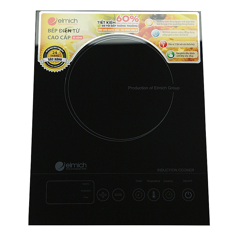 Bếp Điện Từ Elmich EL6346 (2000W) - Hàng chính hãng