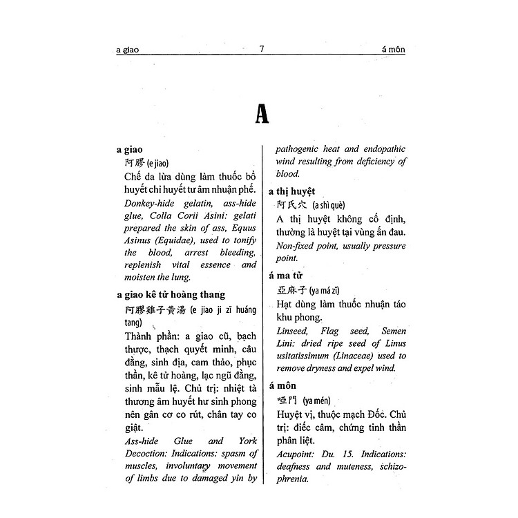 Từ Điển Đông Y (Hán - Việt - Anh) - Ảnh 2