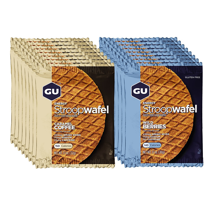 Bánh Quế Năng Lượng Stroopwafel GU Energy - Mixed Box - hộp 16 gói (2 vị)