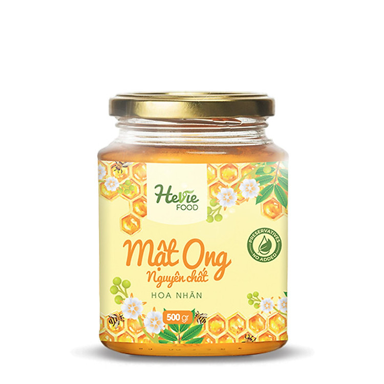 Mật Ong xuất khẩu nguyên chất HeVieFood 500g công dụng bồi bổ tăng cường sức đề kháng, hỗ trợ dinh dưỡng hương vị đậm đà dễ dùng hàng chính hãng công ty, xuất xứ Việt Nam