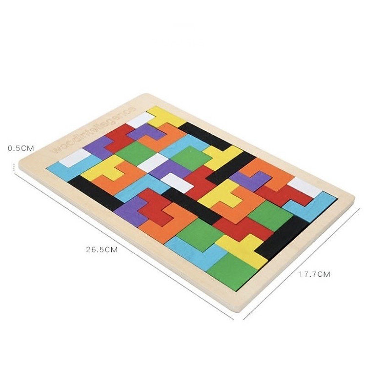Đồ chơi bảng ghép Tetris Montessori cho bé Chính hãng Giá rẻ - Hình ảnh 3