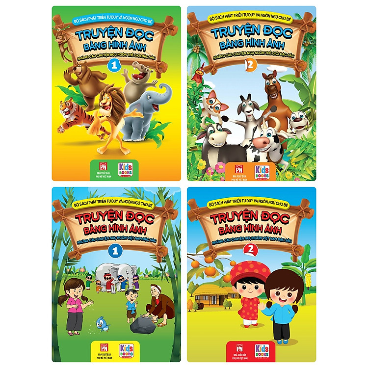 Combo 4 Quyển Phát Triển Tư Duy Và Ngôn Ngữ Cho Bé