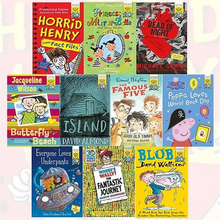 Hoạt Động Trẻ Em Tiếng Anh – World Book Day 10 Books