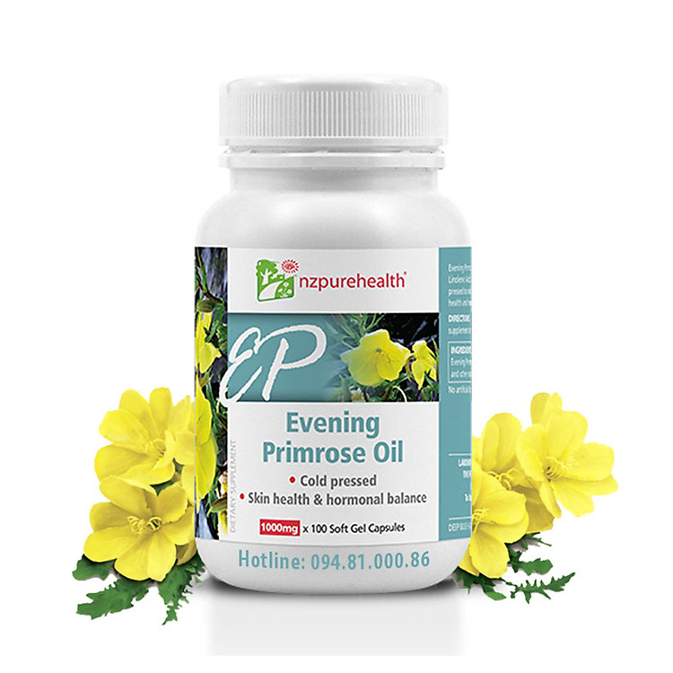Viên Uống Tinh Dầu Hoa Anh Thảo Evening Primrose Oil NZPureHealth 100 viên