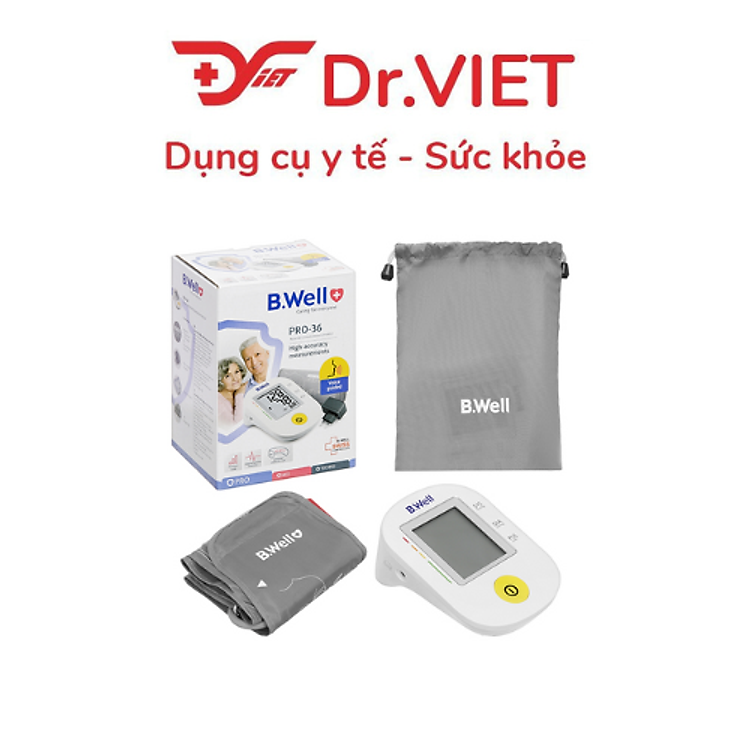 Máy đo huyết áp bắp tay B.Well PRO-36 – Hướng dẫn bằng giọng nói Tiếng Việt