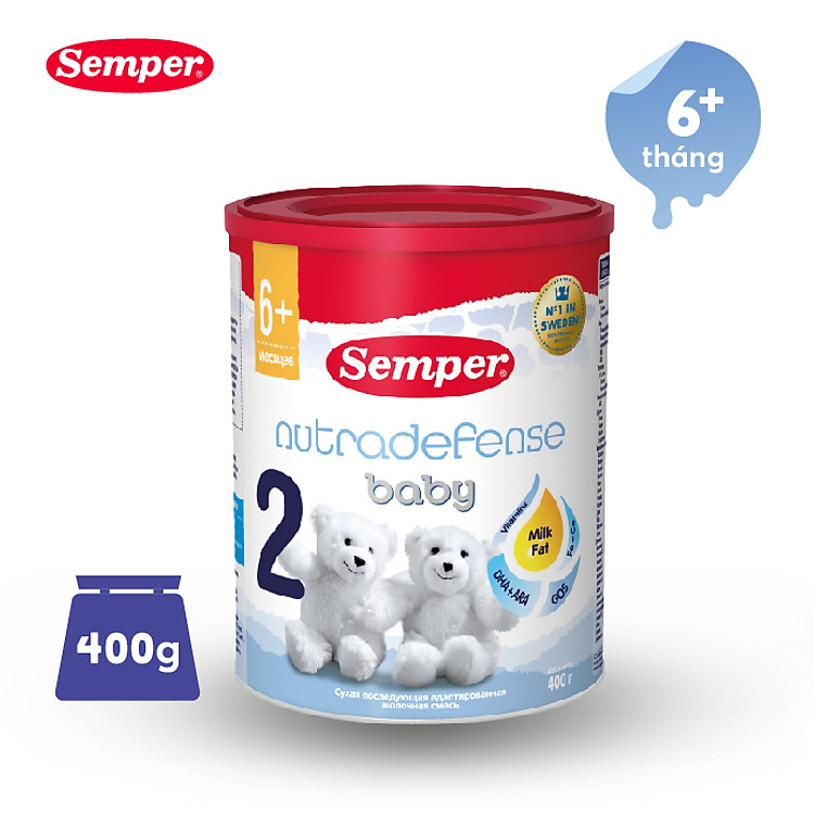 Sữa bột Semper Nutradefense Baby 2 400g Chính hãng Giá tốt - Hình ảnh 3