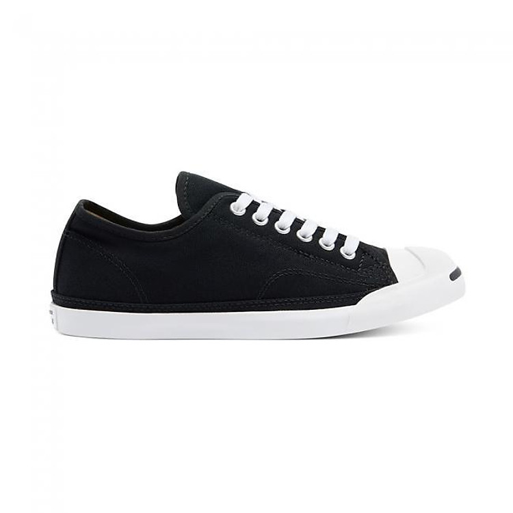 Giày Sneaker Nữ cổ thấp đế mặt cười màu đen Converse Jack Purcell LP L/S - 570483C