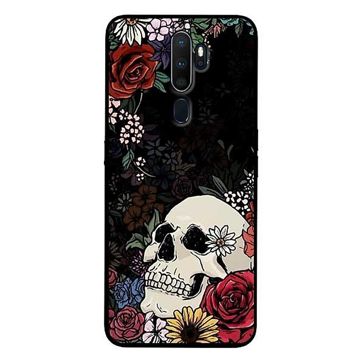 Ốp lưng dành cho Oppo A5 ( 2020 ) - A9 ( 2020 ) - Find X2 - F11 Pro mẫu Họa Tiết Hoa Đầu Lâu