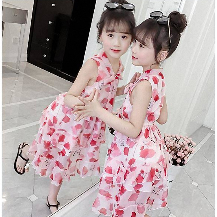 Đầm maxi dễ thương cho bé gái từ 13 đến 40 kg - DB11