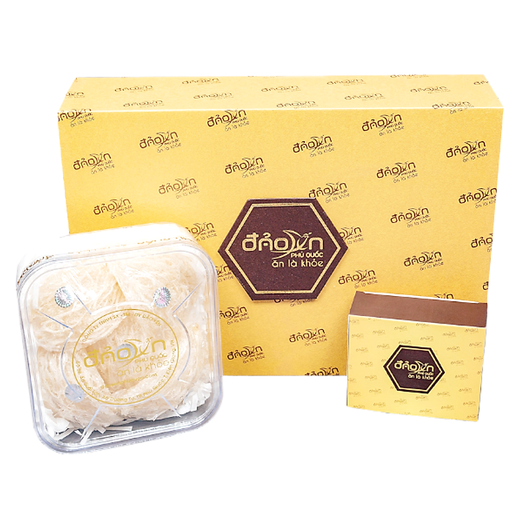 Tổ yến Trắng tinh chế Đảo Yến Phú Quốc - Yến sào nguyên chất tinh chế (5 tổ/50gr) - 100% khai thác tại đảo Phú Quốc