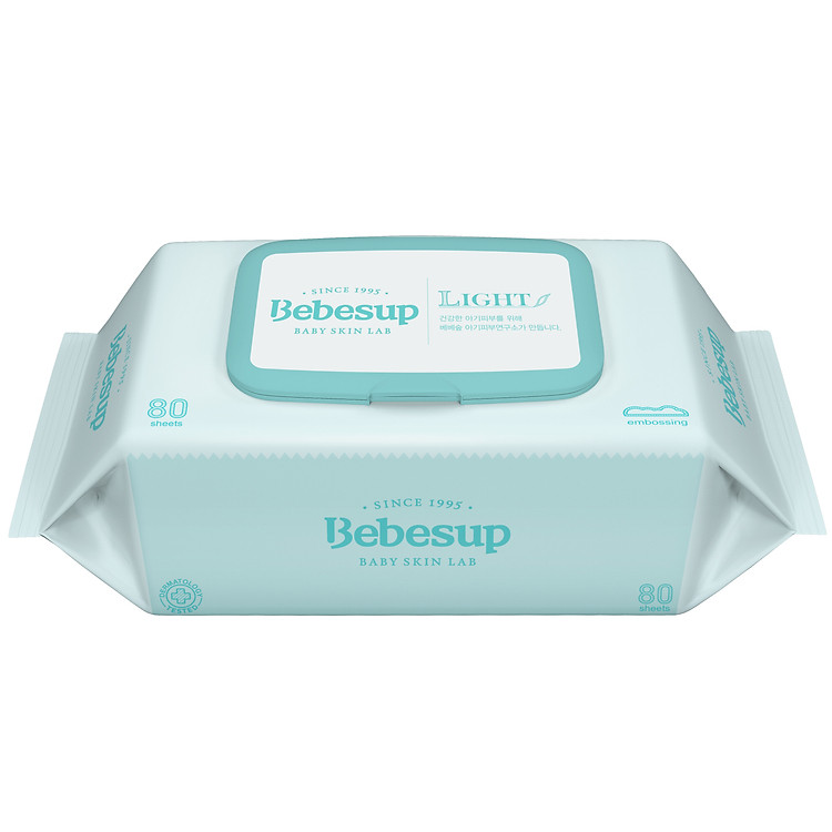 Khăn giấy ướt trẻ em Bebesup Light 80