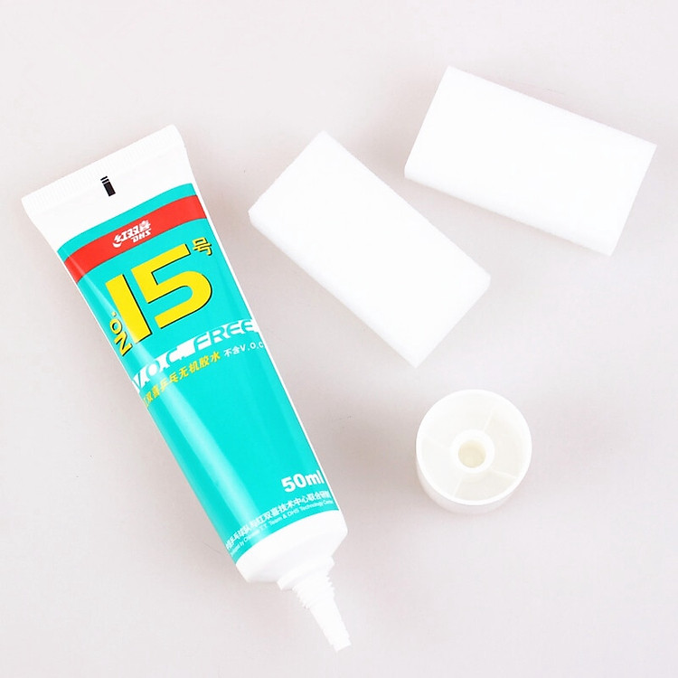 Keo Dán Vợt Bóng Bàn Vô Cơ - Keo Sữa DHS I5 (Song Hỷ) - Dán Cực Chắc, Không Hại Mặt Vợt ( 1 chai / 50ml )