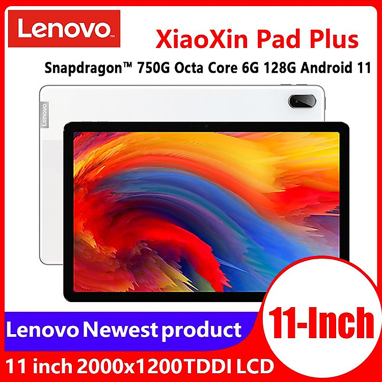 Lenovo XiaoXin Pad Plus 2021 WiFi Tablet 11-inch 6GB 128GB Android 11 Qualcomm Snapdragon 750G Octa Core 2K Screen
