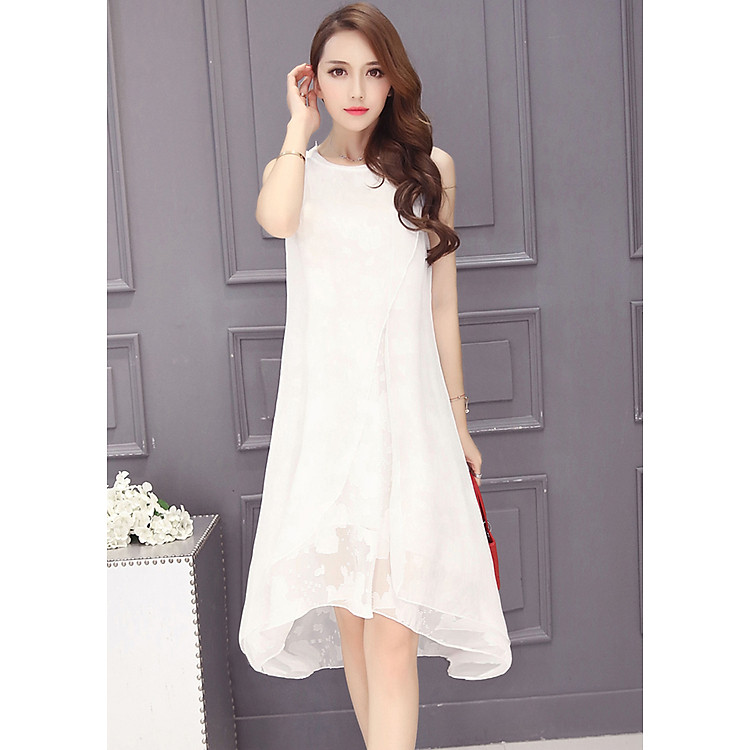 Đầm Không Tay Giấu Bụng Nhiều Màu TB614.1