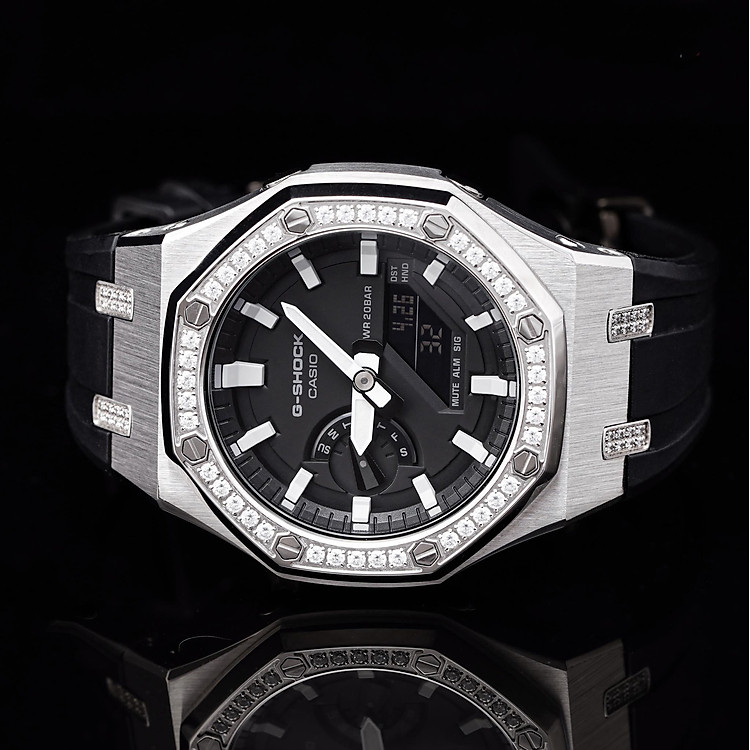 Đồng Hồ Nam Dây Nhựa G-Shock GA-2100-1A AP Custom Diamond Royal Oak (Special)