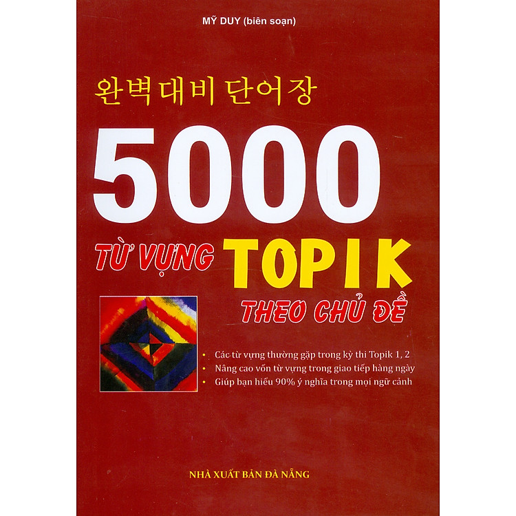 5000 Từ Vựng TOPIK Theo Chủ Đề – Mỹ Duy (Biên soạn)