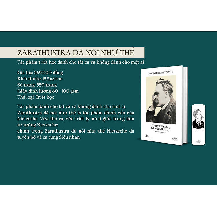 (Ấn bản đặc biệt kỷ niệm 20 năm Nhã Nam) ZARATHUSTRA ĐÃ NÓI NHƯ THẾ - Nietzsche – Nhã Nam