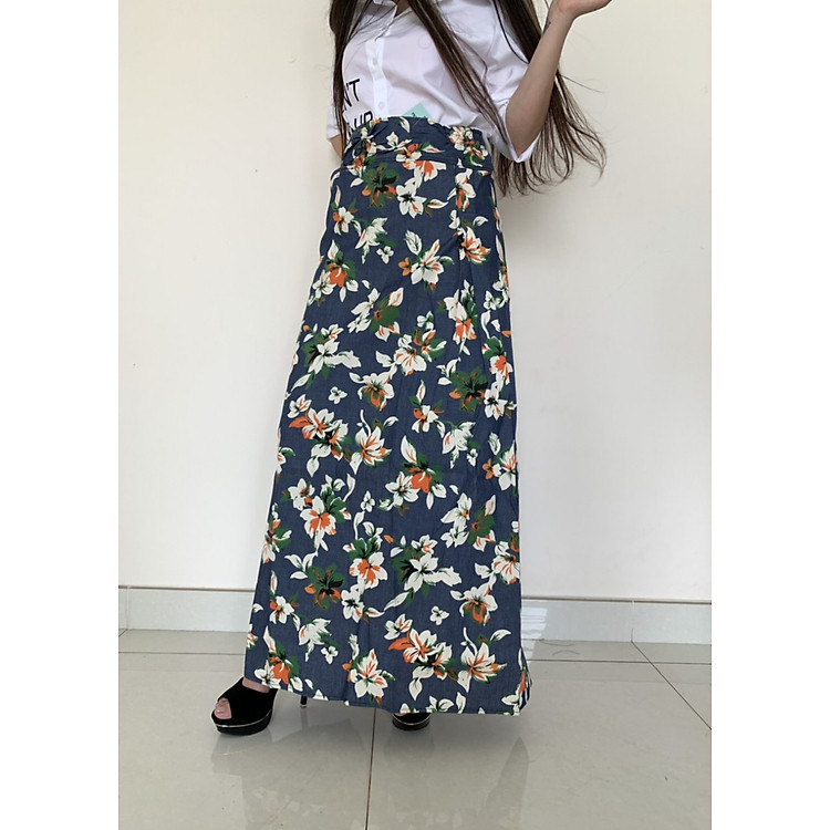 Váy chống nắng kaki chống tia UV họa tiết ngẫu nhiên