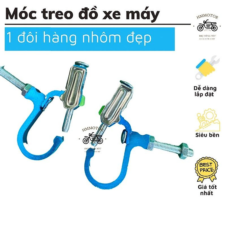 MÓC TREO ĐỒ CHO XE MÁY Loại đẹp
