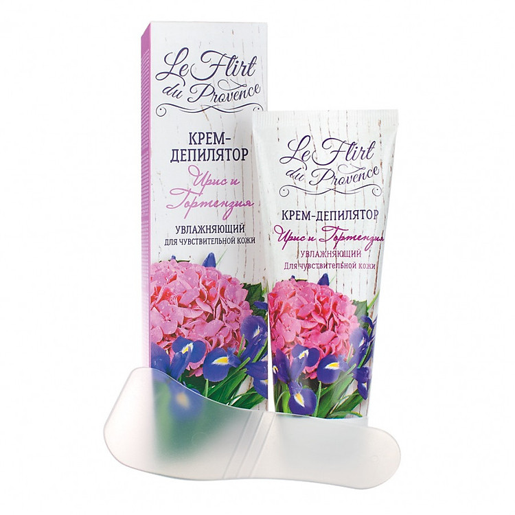 Kem tẩy lông Nhanh chóng và Lâu dài Diên vĩ & Cẩm tú cầu cho làn da nhạy cảm của phái đẹp LE FLIRT DU PROVENCE