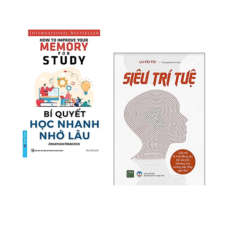 Combo 2Q Sách Tư Duy - Kĩ Năng Sống : Siêu Trí Tuệ - Giải Mã Bí Mật Đằng Sau Bộ Não Phi Thường Của Những Bậc Thầy Ghi Nhớ + Bí Quyết Học Nhanh Nhớ Lâu (Tái Bản)