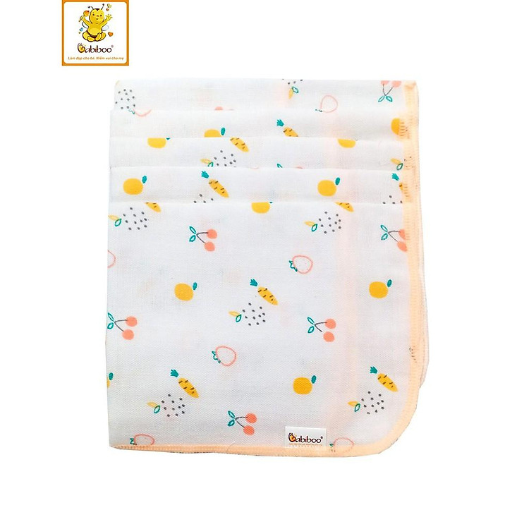 Set 5 Khăn sữa xô BABIBOO - BK05 Chính hãng Giá tốt - Hình ảnh 3