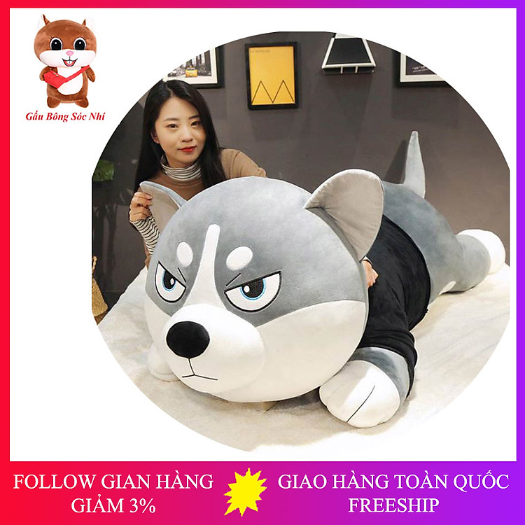 Mua tại MyKingdom: Gấu Bông Chó Husky Siêu To 90CM - Ngập tràn khuyến mãi