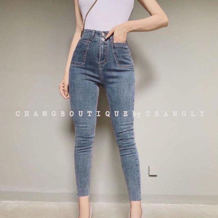 Quần Jeans cạp cao thần thánh cực tôn dáng