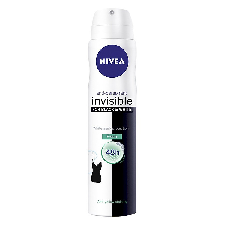 Xịt Ngăn Mùi Nivea Giảm Vệt Ố Vàng Trên Áo - Mát Lạnh Trên Da (150ml)