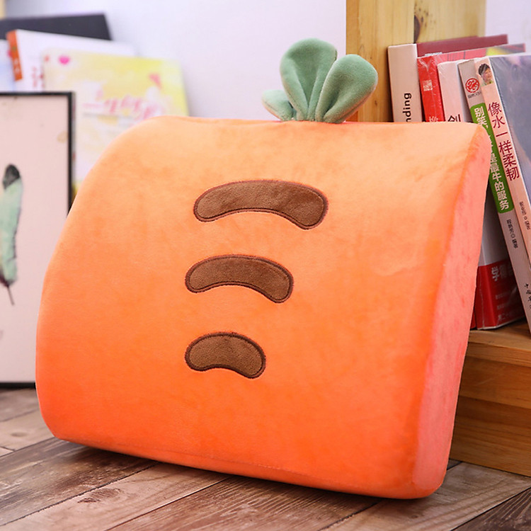 Gối tựa lưng ghế văn phòng hình thú giúp không đau lưng, chiếc gối sẽ làm bạn thoải mái và dễ chịu trong lúc ngồi làm việc