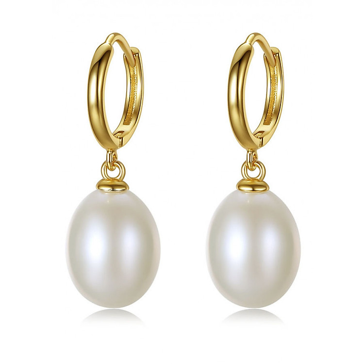 Bông Tai Ngọc Trai Cao Cấp B1933 Cỡ Hạt 11x13 Ly Có 3 Màu Bảo Ngọc Jewelry