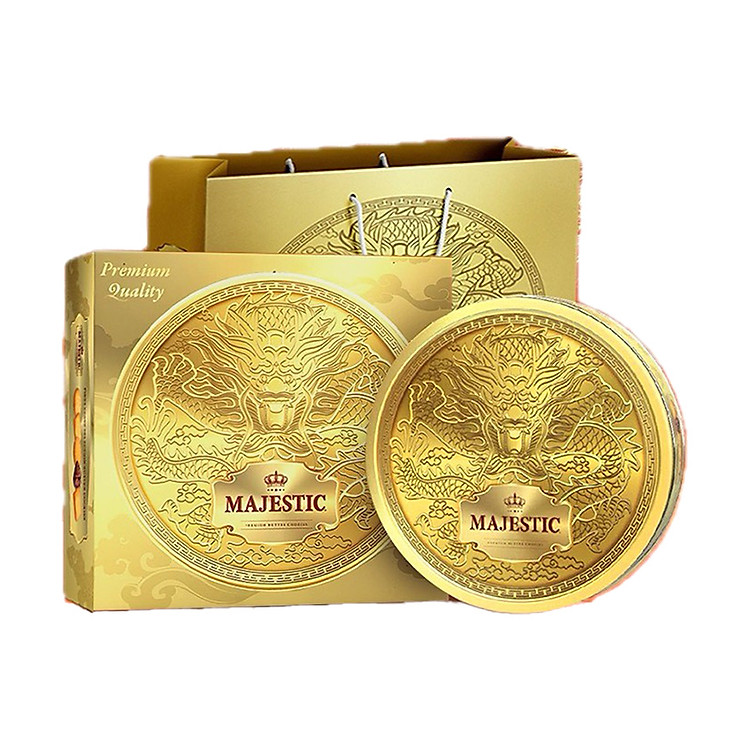 Combo 3 hộp bánh Majestic rồng vàng 105g